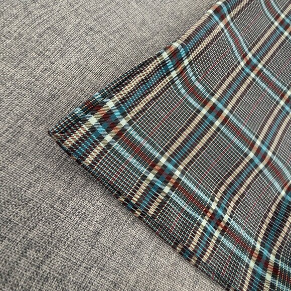 Express Design Studio Editor Capri Wide Pants Plaid Size 4 Flat Front. - Picture 6 of 13